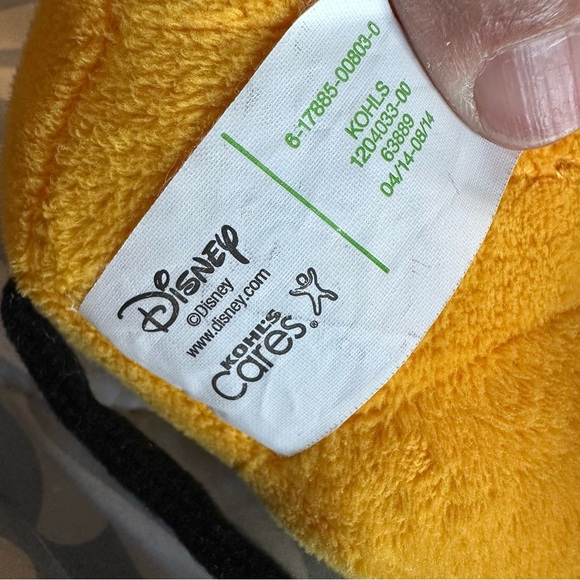 Disney Pluto Stuffed Animal - Yellow and Black - Picture 5 of 5